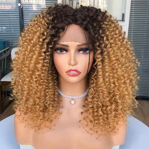 Short Bob Wig Lace Front Wigs for Women Afro Kinky Curly Wig