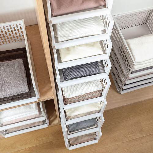 wardrobe layered partition storage box drawer large cabinet.