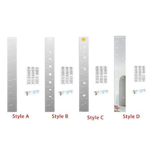 Acrylic Kids Growth Chart Mirror Simple Assembly for