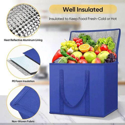 1PC Portable Lunch Cooler Beer very Bag Folding Insulation P