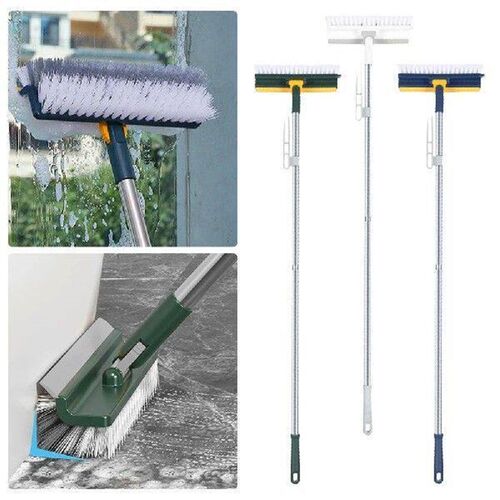3 in 1 Floor Scrub Brush Long Handle Multifunction Scrape