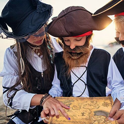 Pirate Adventure Treasure Map Kids Pirate Theme Birthday