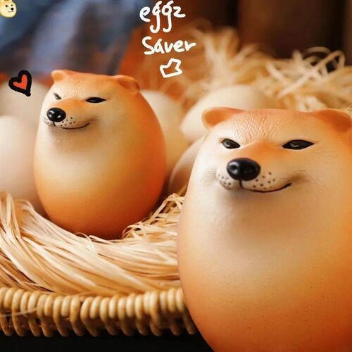 Creative Shibako Dog Egg Squishy Fidget Toy Realistic Egg Sh
