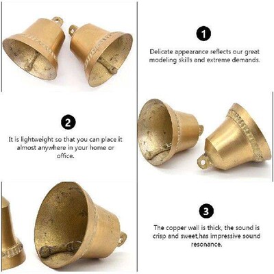 Retro Bronze Bell Decoration Jingle Bells Ornaments Vintage