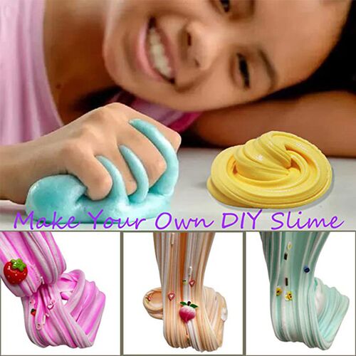 8 Pack Butter Slime Kit for Kids Two-Toned Colorful Stress00