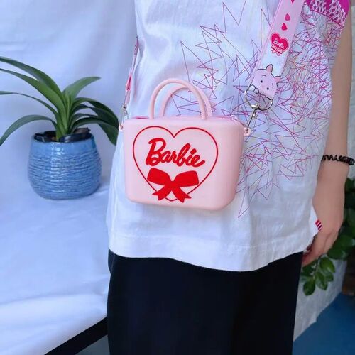 Cute Pink Barbie Bag Girls Silicone Zero Wallet Fashion Wome