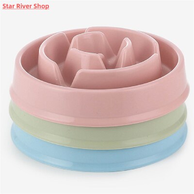 Pet Slow Eating Dog Bowl Slow Feeder Dog Food Bowl Hard Plas