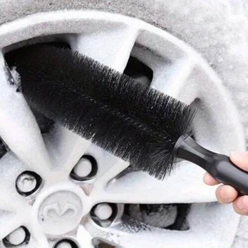 Black Round Head Wheel Hub Brush, Car Wash Cleaning Tool Car