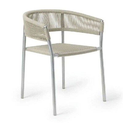 Nordic Dining Chair Outdoor Solid Wood Rattan Leisure