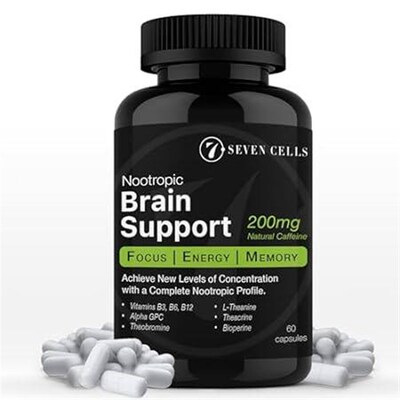 Seven Cells Brain Booster Nootropic Brain Support Supplem