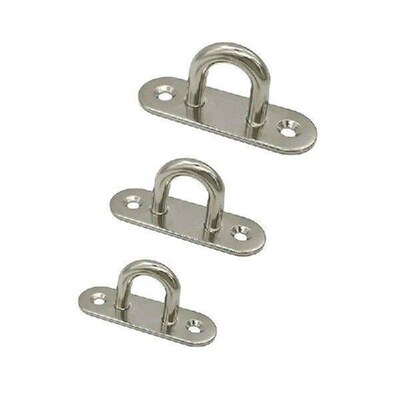 1PC M5/6/8 Hook Hooks Eye Plate Heavy Oblong Duty Steel