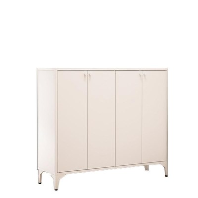 Household steel shoe cabinet entry door shoe rack modern sim