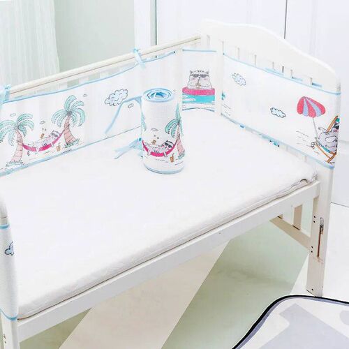 Newborn Babies Fence Summer Breathable Safety Crib Rail   30