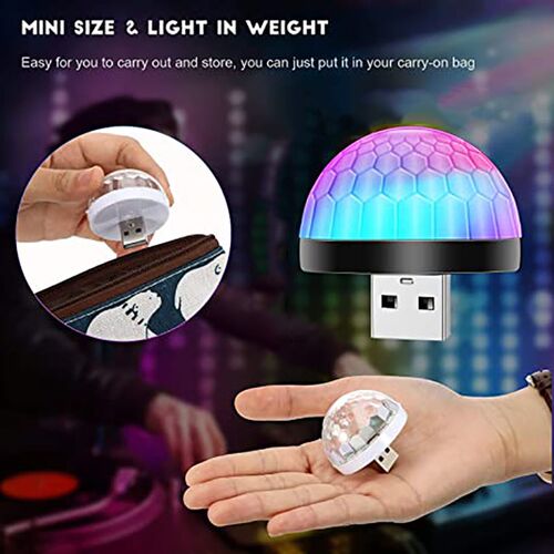 USB Mini LED Disco DJ Stage Light Portable Family Party Ball