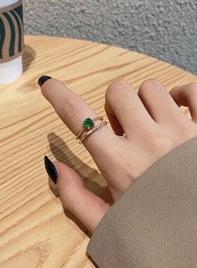 New Simple Temperament Finger Ring For Women Exquisite Rhine