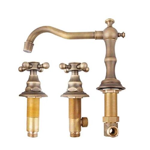 Bathroom Sink Faucet Two Handle Three Hole Faucet