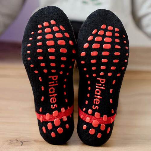 Women Anti-slip Yoga Socks Ladies Fitness Pilates Socks for