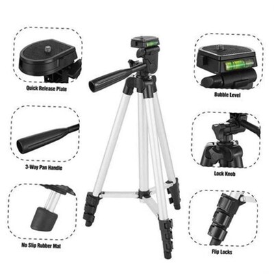 For Mobile SmartPhone Camera Tripod Stand Holder Clip Remote
