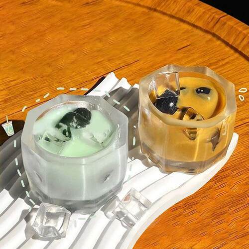 1Pcs Handmade Pearl Milk Tea Cup  Slow Rising Sss Relieving
