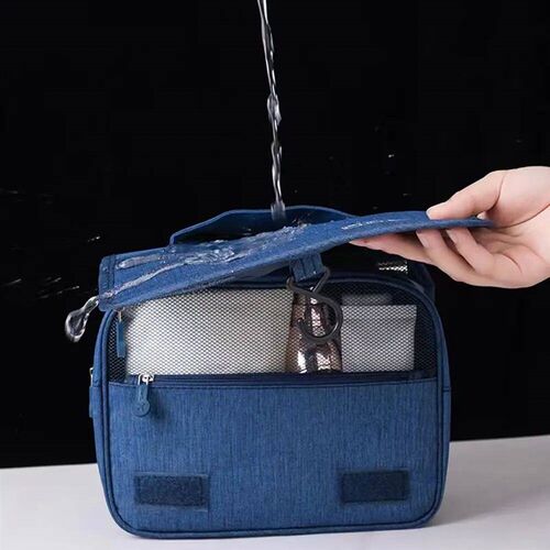 Foldable Toiletry Bag Organizer Hanging Storage Bag Bathroom