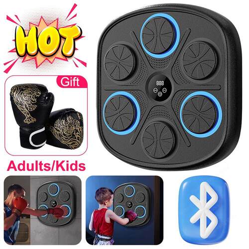 Music Boxing Machine Wall Target LED Lighted Smart Boxing Ga