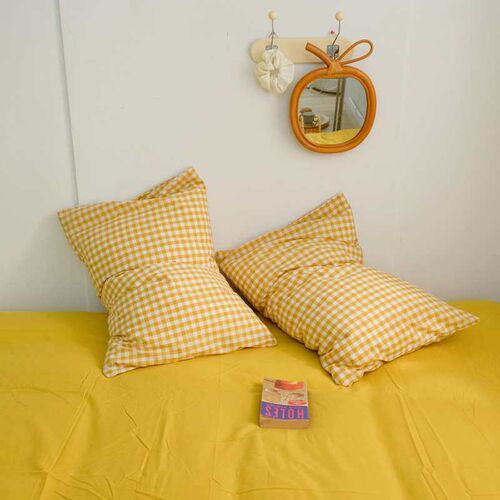 Yarn-dyed wash cotton four-piece cotton cotton bedding quilt