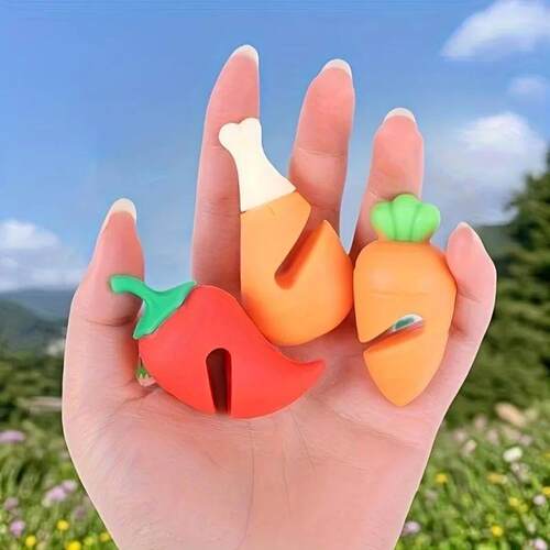 Silicone Pot Lid Anti-overflow Rack Carrot Chicken Drumstick