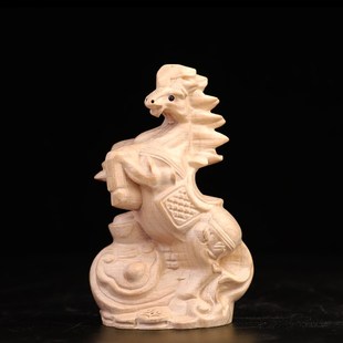 桃木十二生肖属相摆件鼠牛虎兔龙蛇马羊猴鸡狗猪桌面装 饰手把件