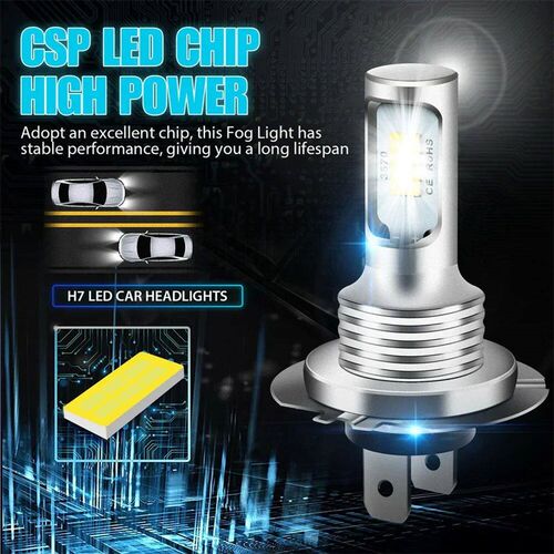 2Pcs H7 H4 Led Car Fog Light Bulbs H1 H8 H9 H11 9005 9006 Su