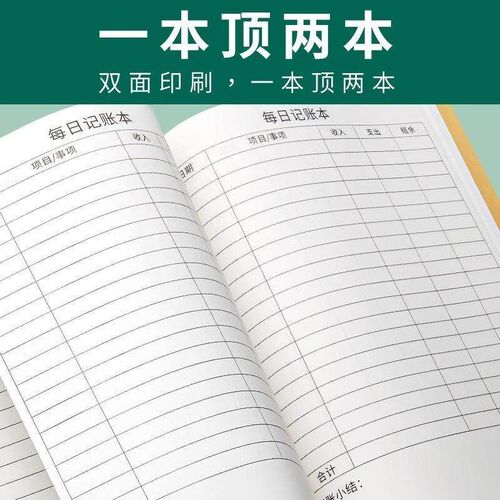 Daily Account Book for Business and Personal Finance, Record