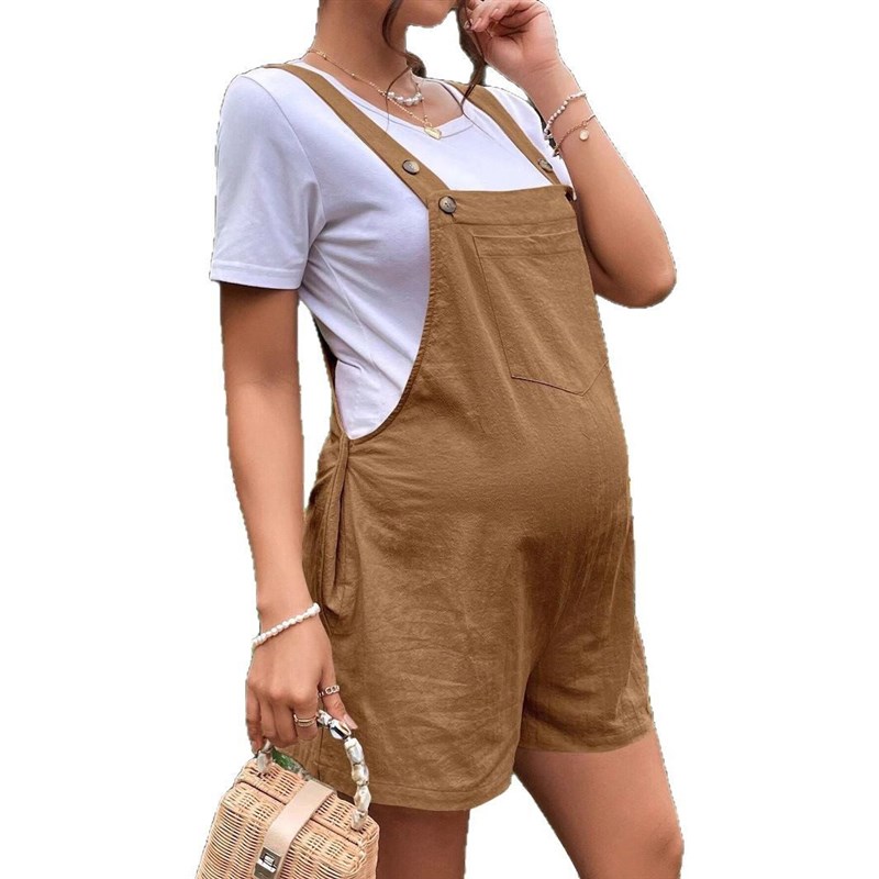 Maternity Casual Breathable Pregnant Womens Pants Five-poin图片