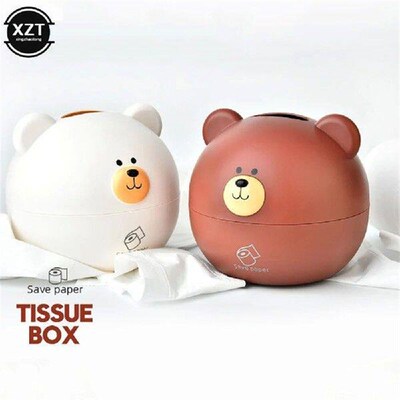 Cute Bear Tissue Box Nordic Roll Paper Pumping Paper