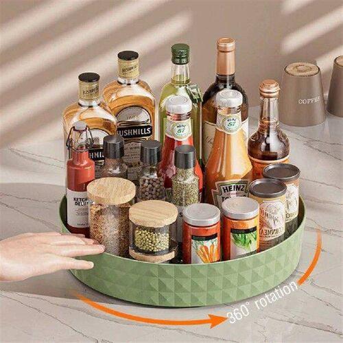 360 Rotating Seasoning Storage Rack Multifunction Pantry