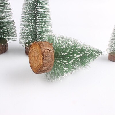 Mini-Christmas tree table-tops, DEY pine tree decorating Chr