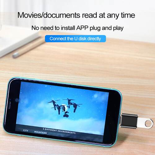 OTG USB Adapter Lighting Male to USB3.0 iOS 13 Charging