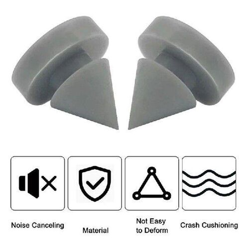 【Flash-Deal!】Pack Of 100 Rubber Door Hinge Silencers, 1/2