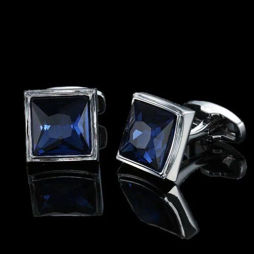 Summer new high quality brass hand inlaid Blue Crystal zirco