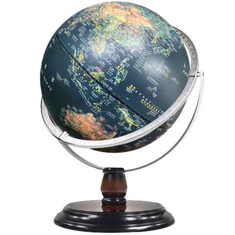 3D立体浮雕32CM大号万向地球仪高清中英文立体悬浮R儿童高端摆件,家居饰品,桌面摆件,淘宝优惠券,粉丝福利购,淘宝优惠卷