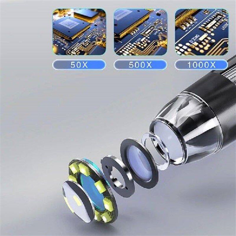 LCD Digital Microscope with 8 Adjustable LED light