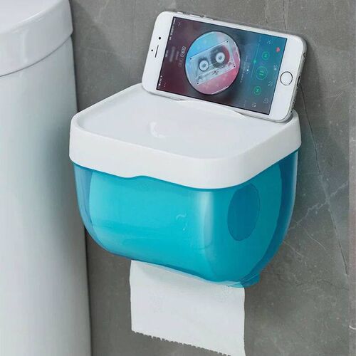 Waterproof Wall Mount Toilet Paper Holder Shelf Toilet Roll