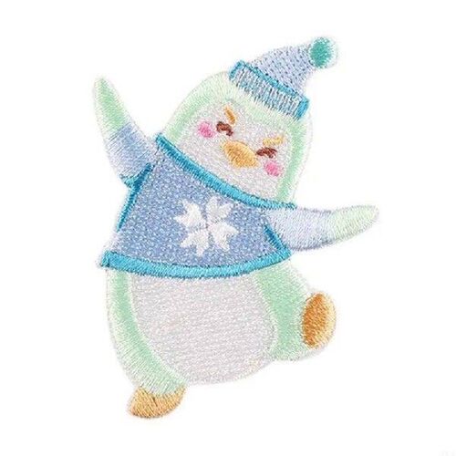 8 Pcs Embroidered Patches Cartoon Penguin Iron on Patches