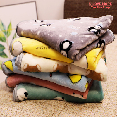 Soft flannel dog blanket winter warm and comfortable pet bed