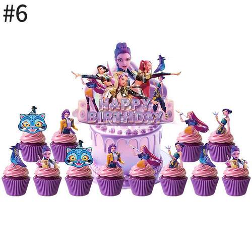Demn Hunts Paper Cupcakes Topper Decor Birthday Cake Topper