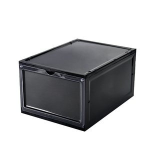 Flip drawer shoe storage box transparent dustproof plastic