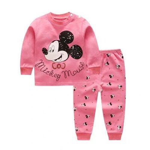 Cotton Baby Girl Sleepwear Suits Autumn Winter Newborn Under