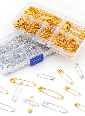 1Set 27/32/38/45/55mm Safety Pins Box DIY Sewing Tools Iron