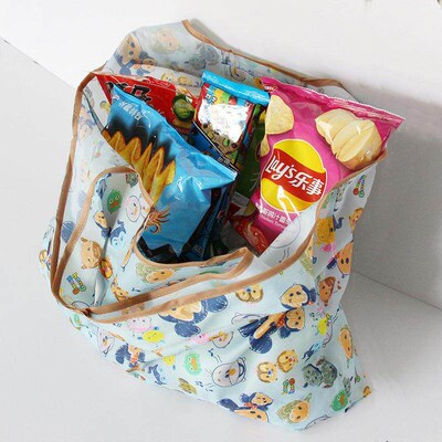 Foldable Portable Supermarket Shopping Bags, Thick Large Car
