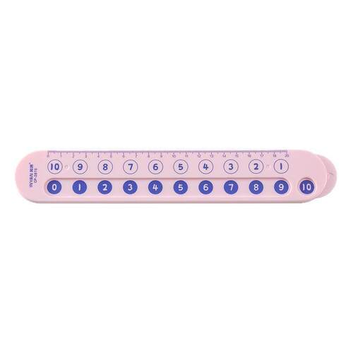 Double-sided Childrens Digital Decomposition Ruler for Kind