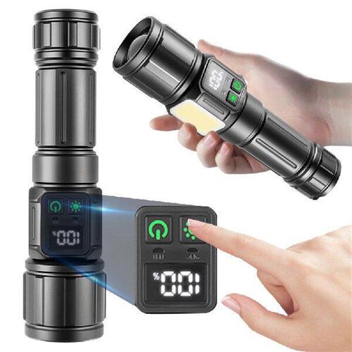 30W LED Rechargeable Flashlight 2000 High Lumens Handheld