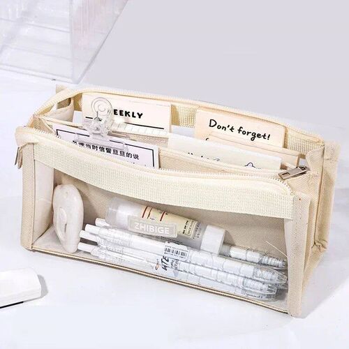 Six Layers Large Capacity Pencil Bag Stationery Supplies Aes
